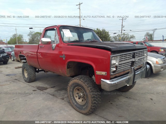 1GCEK14H3FS108678 - 1985 CHEVROLET K10 RED photo 1