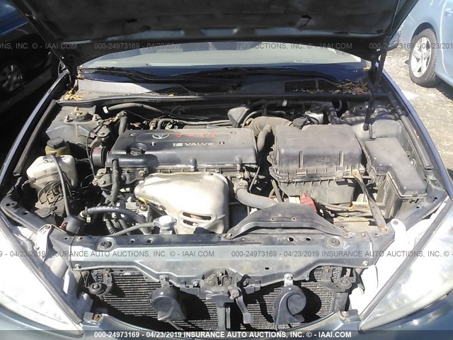 4T1BE32K03U227160 - 2003 TOYOTA CAMRY LE/XLE/SE GREEN photo 10