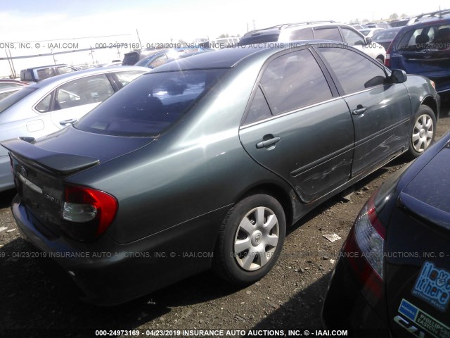 4T1BE32K03U227160 - 2003 TOYOTA CAMRY LE/XLE/SE GREEN photo 4