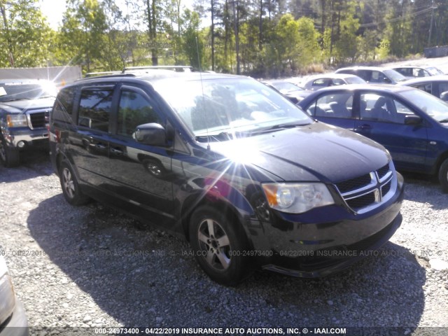 2C4RDGCG6CR404492 - 2012 DODGE GRAND CARAVAN SXT BLACK photo 1