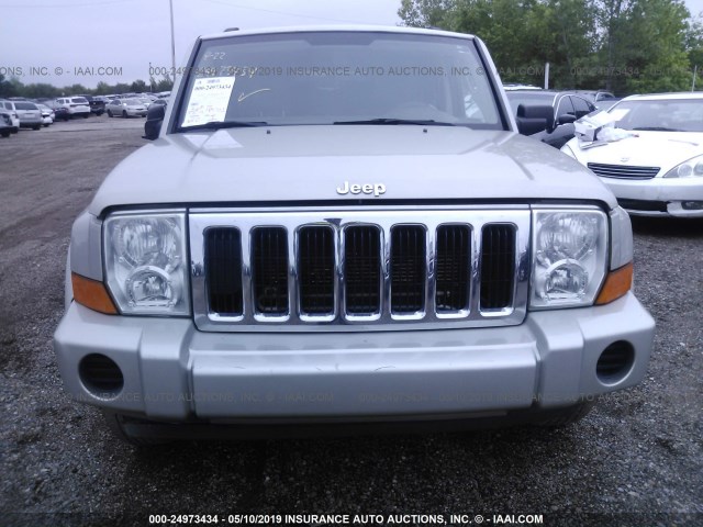 1J8HH48K47C518719 - 2007 JEEP COMMANDER Pewter photo 6