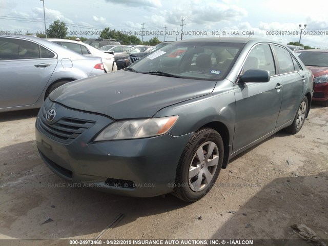 4T1BE46K77U526215 - 2007 TOYOTA CAMRY NEW GENERAT CE/LE/XLE/SE GREEN photo 2