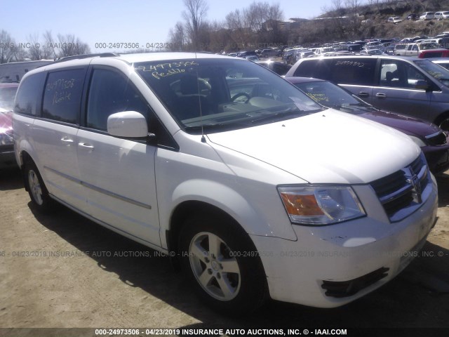 2D4RN5D17AR444219 - 2010 DODGE GRAND CARAVAN SXT WHITE photo 1