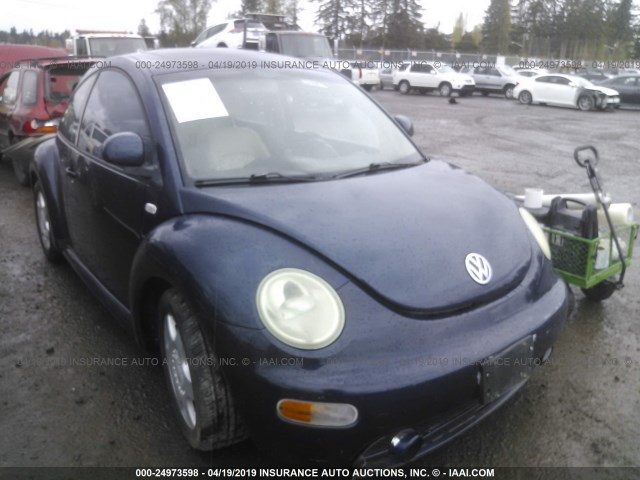 3VWCC21C4XM454622 - 1999 VOLKSWAGEN NEW BEETLE GLS BLUE photo 1