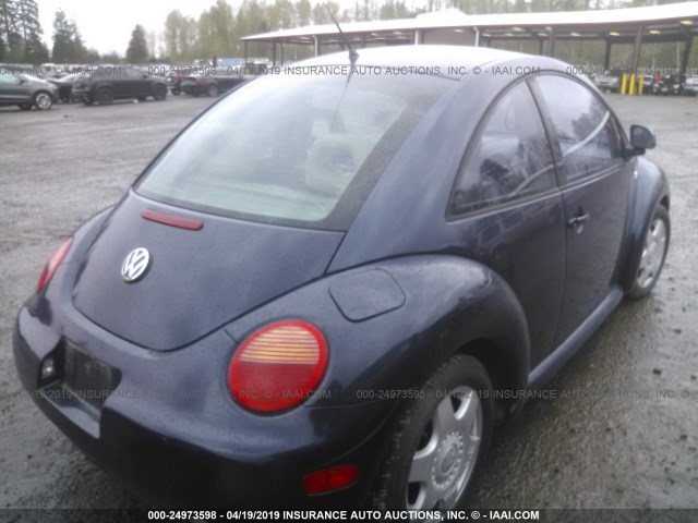 3VWCC21C4XM454622 - 1999 VOLKSWAGEN NEW BEETLE GLS BLUE photo 4