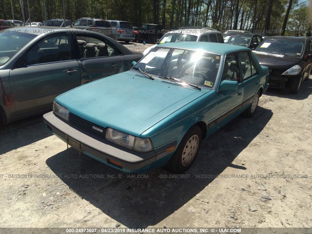 JM1GC2216H1123735 - 1987 MAZDA 626 GREEN photo 2