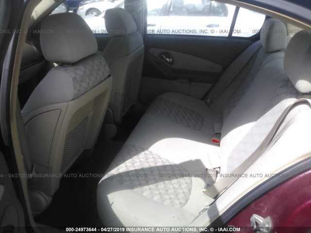1G1ZT54885F318683 - 2005 CHEVROLET MALIBU LS RED photo 8
