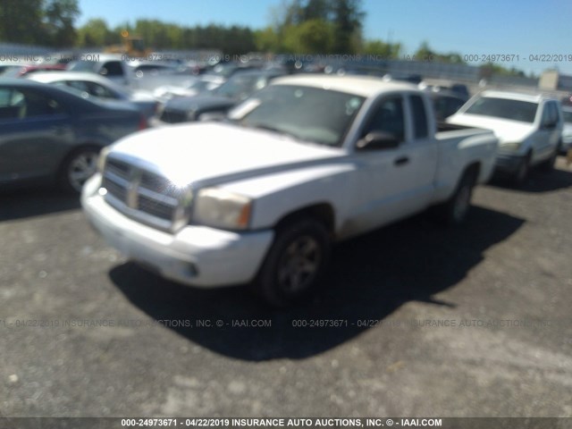 1D7HE42K96S599798 - 2006 DODGE DAKOTA SLT WHITE photo 2