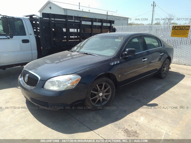 1G4HD57276U152334 - 2006 BUICK LUCERNE CXL BLUE photo 2