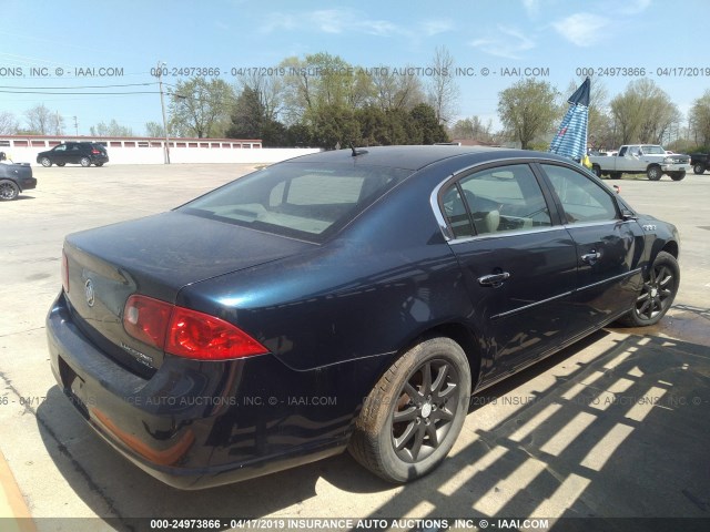 1G4HD57276U152334 - 2006 BUICK LUCERNE CXL BLUE photo 4