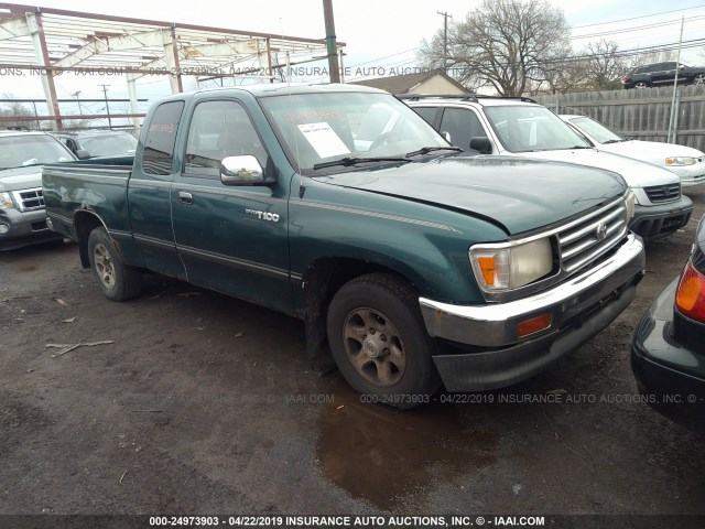 JT4TN14D8W0041681 - 1998 TOYOTA T100 XTRACAB SR5 GREEN photo 1