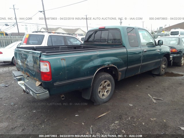 JT4TN14D8W0041681 - 1998 TOYOTA T100 XTRACAB SR5 GREEN photo 4