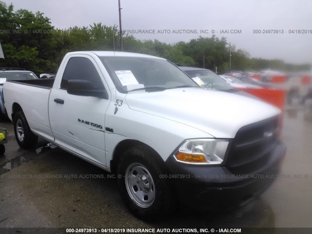 3C6JD6DT0CG136488 - 2012 DODGE RAM 1500 ST WHITE photo 1