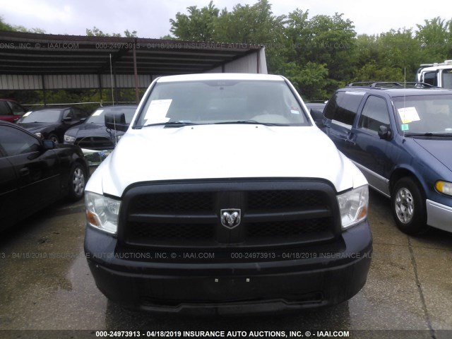 3C6JD6DT0CG136488 - 2012 DODGE RAM 1500 ST WHITE photo 6