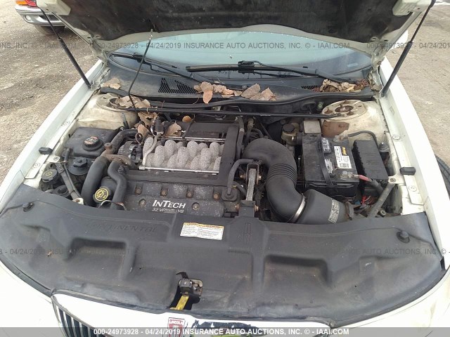 1LNHM97V8YY885733 - 2000 LINCOLN CONTINENTAL  Biały zdjęcie 10