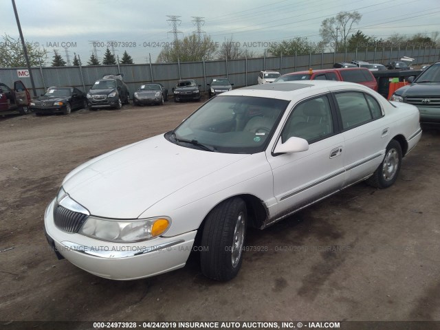1LNHM97V8YY885733 - 2000 LINCOLN CONTINENTAL  Biały zdjęcie 2