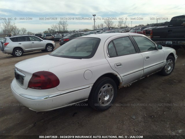 1LNHM97V8YY885733 - 2000 LINCOLN CONTINENTAL  Biały zdjęcie 4