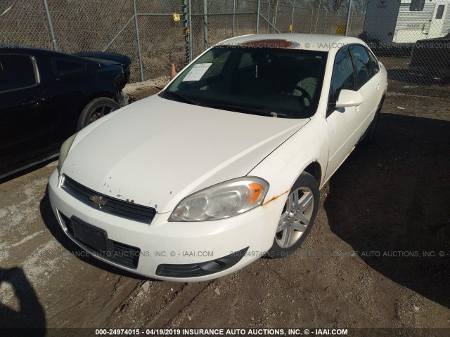 2G1WC581569257075 - 2006 CHEVROLET IMPALA LT WHITE photo 2