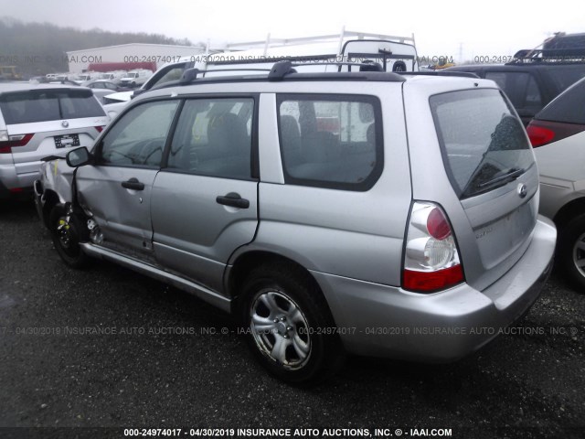 JF1SG63666H745794 - 2006 SUBARU FORESTER 2.5X SILVER photo 3