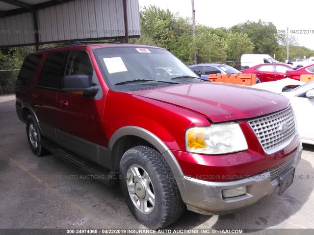 1FMPU17L53LB46207 - 2003 FORD EXPEDITION EDDIE BAUER RED photo 1