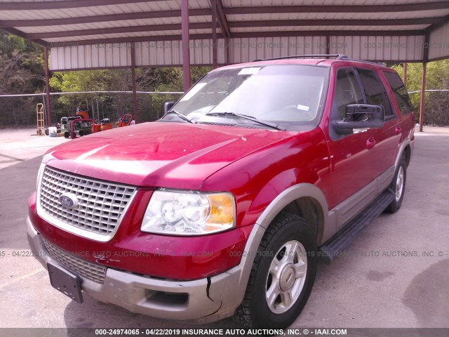 1FMPU17L53LB46207 - 2003 FORD EXPEDITION EDDIE BAUER RED photo 2