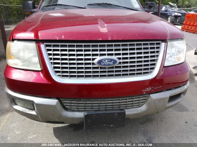 1FMPU17L53LB46207 - 2003 FORD EXPEDITION EDDIE BAUER RED photo 6