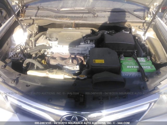 4T1BF1FK7DU233051 - 2013 TOYOTA CAMRY L/SE/LE/XLE 银色 照片 10