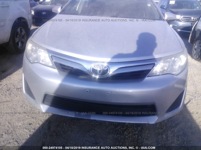 4T1BF1FK7DU233051 - 2013 TOYOTA CAMRY L/SE/LE/XLE 银色 照片 6