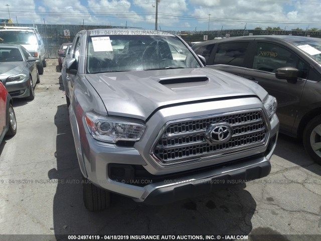 5TFRZ5CN0HX022231 - 2017 TOYOTA TACOMA SILVER photo 6