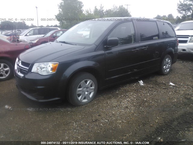 2D4RN4DG9BR767882 - 2011 DODGE GRAND CARAVAN EXPRESS BLACK photo 2