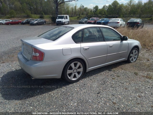 4S3BL676274200023 - 2007 SUBARU LEGACY SILVER photo 4