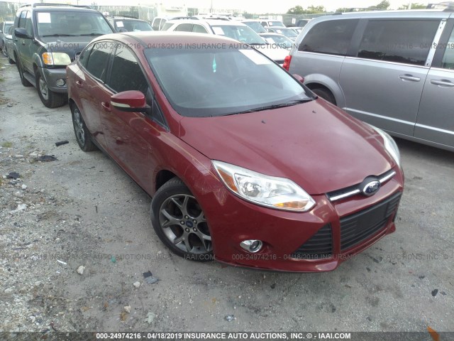 1FADP3F26DL379491 - 2013 FORD FOCUS RED photo 1