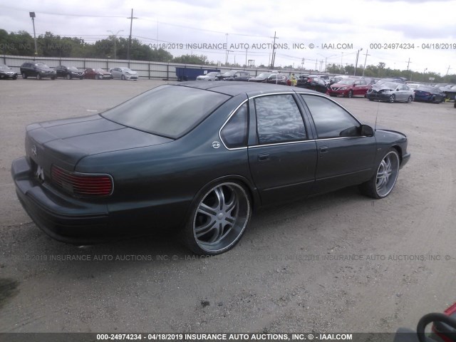 1G1BL52P8TR161762 - 1996 CHEVROLET CAPRICE / IMPALA CLASSIC/SS BLUE photo 4