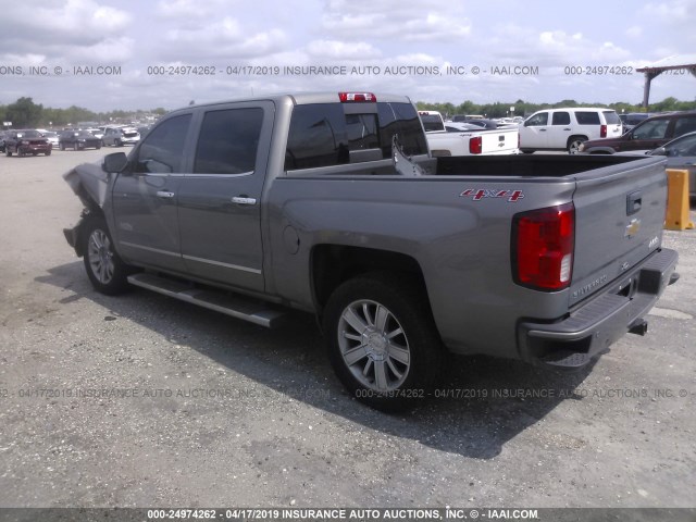 3GCUKTEJXHG267720 - 2017 CHEVROLET SILVERADO K1500 HIGH COUNTRY GRAY photo 3