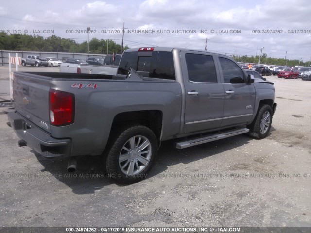 3GCUKTEJXHG267720 - 2017 CHEVROLET SILVERADO K1500 HIGH COUNTRY GRAY photo 4