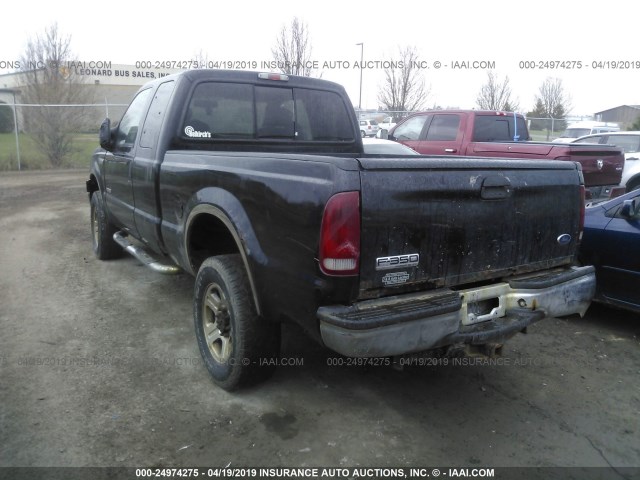 1FTWX31P86ED09214 - 2006 FORD F350 SRW SUPER DUTY BLACK photo 3