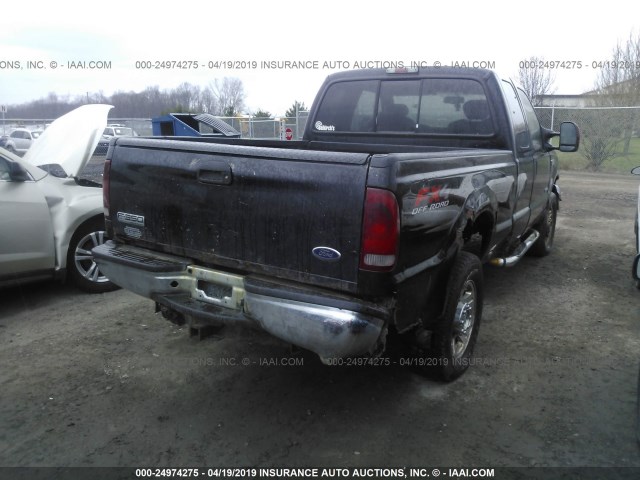 1FTWX31P86ED09214 - 2006 FORD F350 SRW SUPER DUTY BLACK photo 4