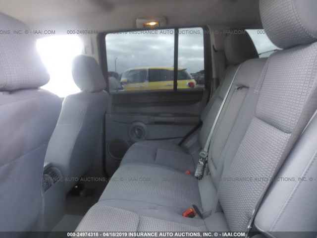 1J8HH48N36C215553 - 2006 JEEP COMMANDER BLUE photo 8