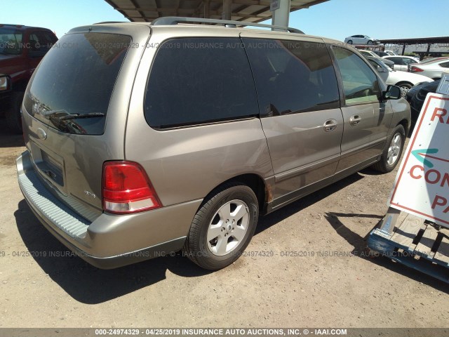 2FMZA57684BA63665 - 2004 FORD FREESTAR SES BROWN photo 4