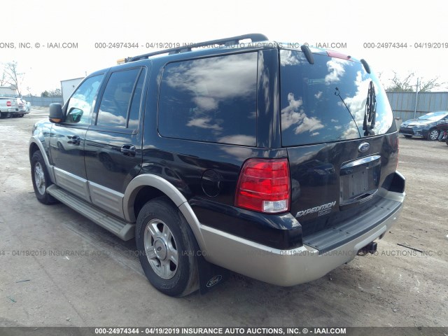 1FMFU18506LA23883 - 2006 FORD EXPEDITION EDDIE BAUER BLACK photo 3