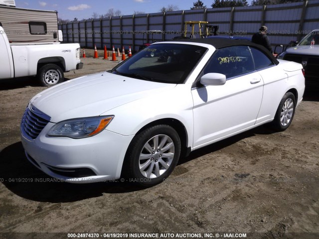 1C3BCBEB6CN233284 - 2012 CHRYSLER 200 TOURING WHITE photo 2