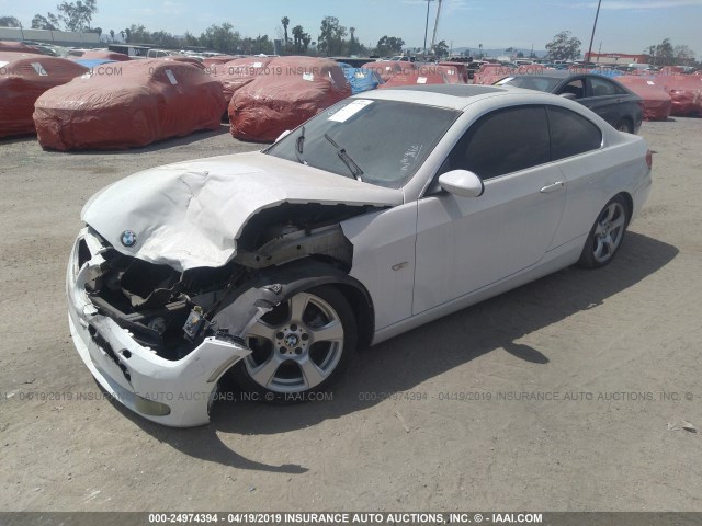 WBAWV13557PK49160 - 2007 BMW 328 I SULEV WHITE photo 2