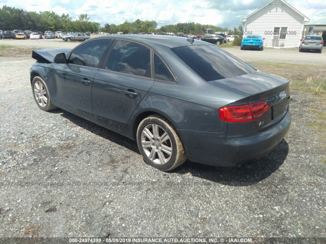 WAUJF78K19N064997 - 2009 AUDI A4 PREMIUM PLUS GRAY photo 3