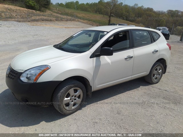 JN8AS5MV4AW611069 - 2010 NISSAN ROGUE S/SL/KROM WHITE photo 2