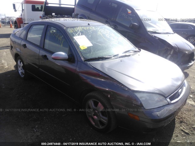 1FAHP34N77W264156 - 2007 FORD FOCUS ZX4/S/SE/SES GRAY photo 1