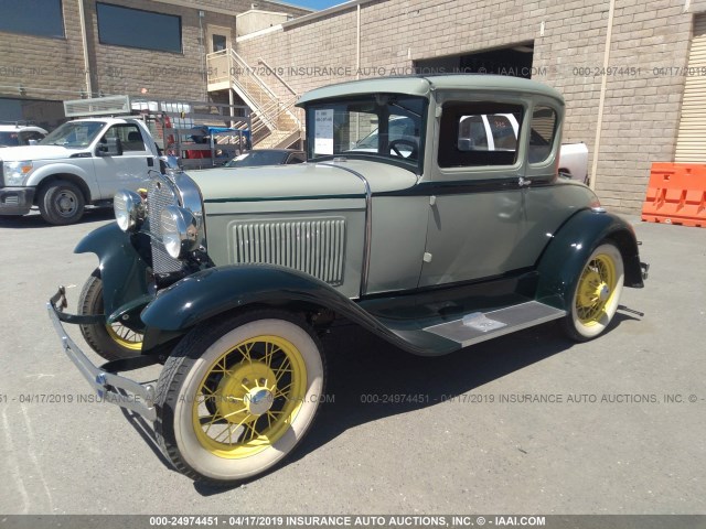 A3564441 - 1930 FORD 2 DOOR COUPE  GREEN photo 2