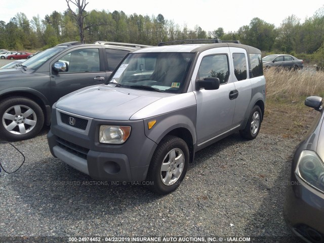 5J6YH185X3L016124 - 2003 HONDA ELEMENT SILVER photo 2