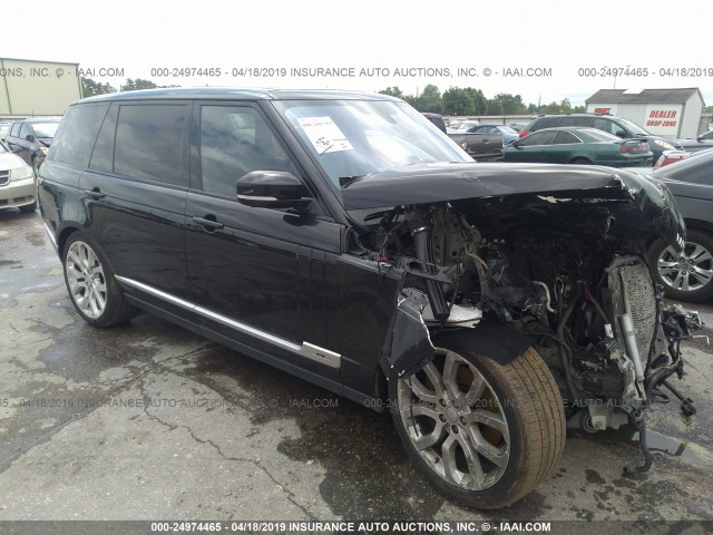 SALGS3EF4GA276055 - 2016 LAND ROVER RANGE ROVER SUPERCHARGED BLACK photo 1