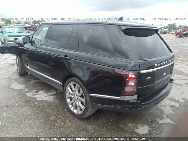 SALGS3EF4GA276055 - 2016 LAND ROVER RANGE ROVER SUPERCHARGED BLACK photo 3