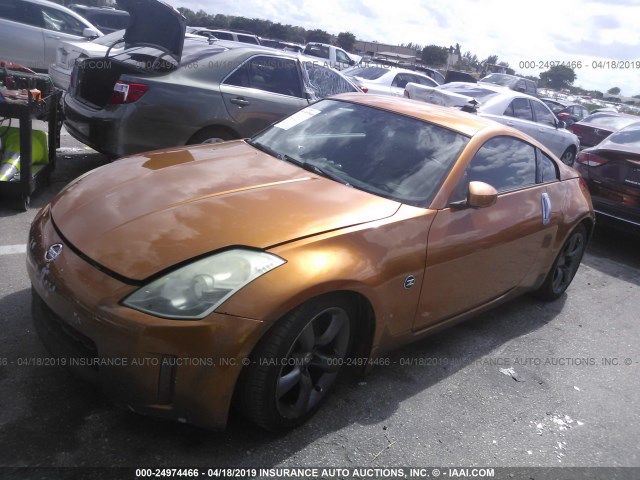 JN1AZ34E36M353581 - 2006 NISSAN 350Z COUPE ORANGE photo 2